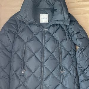 Moncler Vouglans Giubbotto Puffer Jacket with Peplum - Size Small/Size 1
